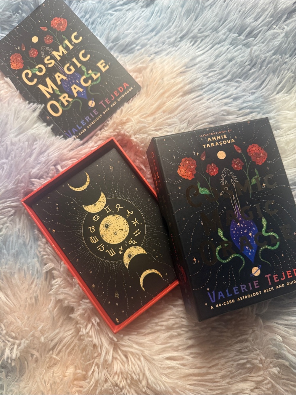 Valerie Tejeda Cosmic Magic Oracle Deck - moon 🌙 Black & Gold with Color